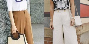 Simple outfits in early summer are more flirtatious (wide-leg pants + T-shirts make for an elegant and comfortable combination)