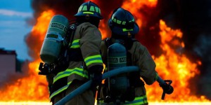 What do fire-fighting suits rely on to “avoid fire”?