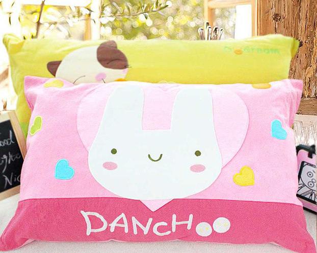 Pink children's pillow