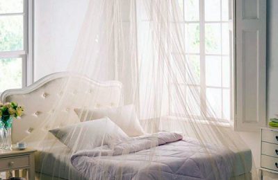 Mosquito net folding method