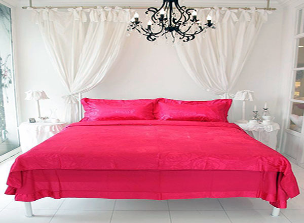 The color of bed sheets should be very particular  red