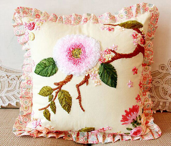 Cross-stitch pillow