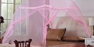 Convenient folding method of mosquito nets