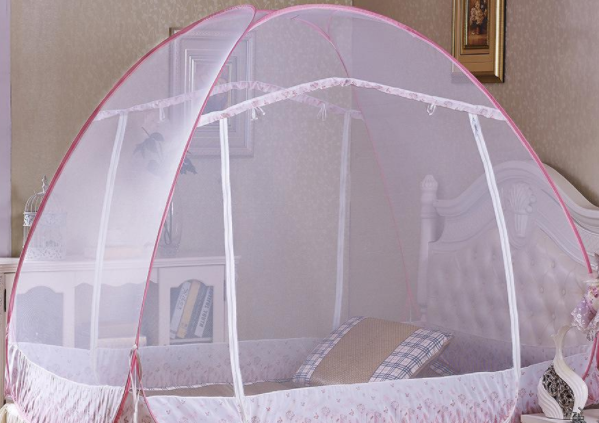 How to install folding mosquito net